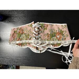 Scarlet Darkness Baroque Tapestry Renaissance Style Corset